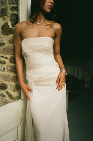 The Paloma - Vintage Vera Wang Gown in Pearl