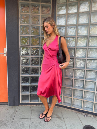 The Vintage Marlo Midi - Fuchsia