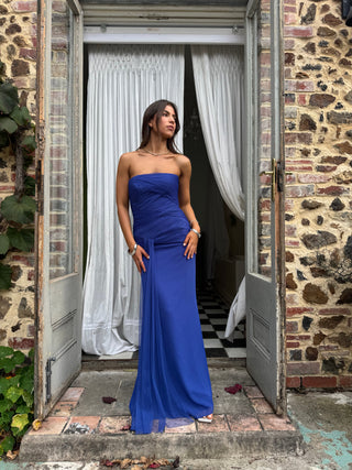 The Paloma - Vintage Vera Wang Gown in Royal Blue