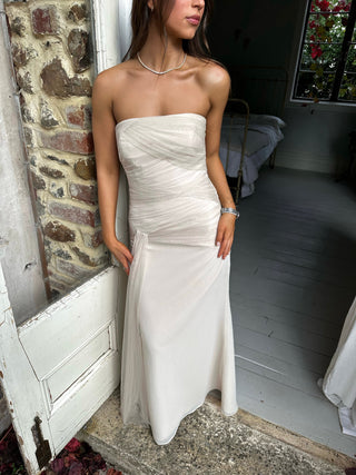 The Paloma - Vintage Vera Wang Gown in Pearl
