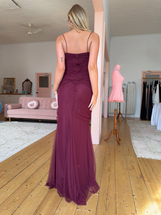 The Vivienne Gown in Burgundy