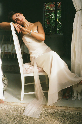 The Paloma - Vintage Vera Wang Gown in Pearl