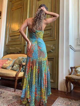 Vintage BCBG Silk Midi Dress