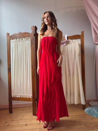 Vintage Vera Wang Red Bridie Dress