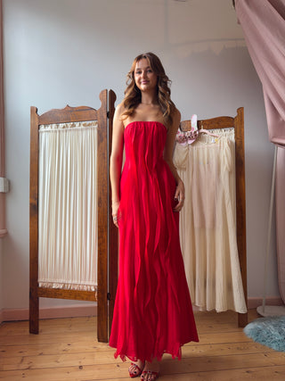 Vintage Vera Wang Red Bridie Dress