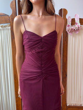 The Vivienne Gown in Burgundy