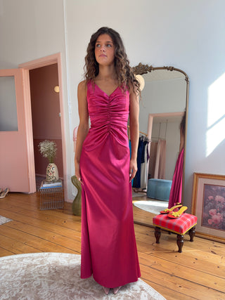 Vintage Jessica McClintock Deep Pink Dress – The Boutique by Are Kae